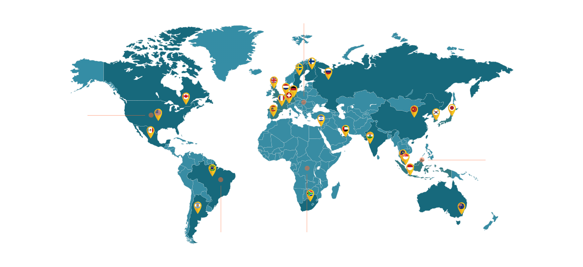 Мировые регионы ведения бизнеса EMEA, LATAM. Distribution. Global Pressure. EMEA APAC Row. Global press